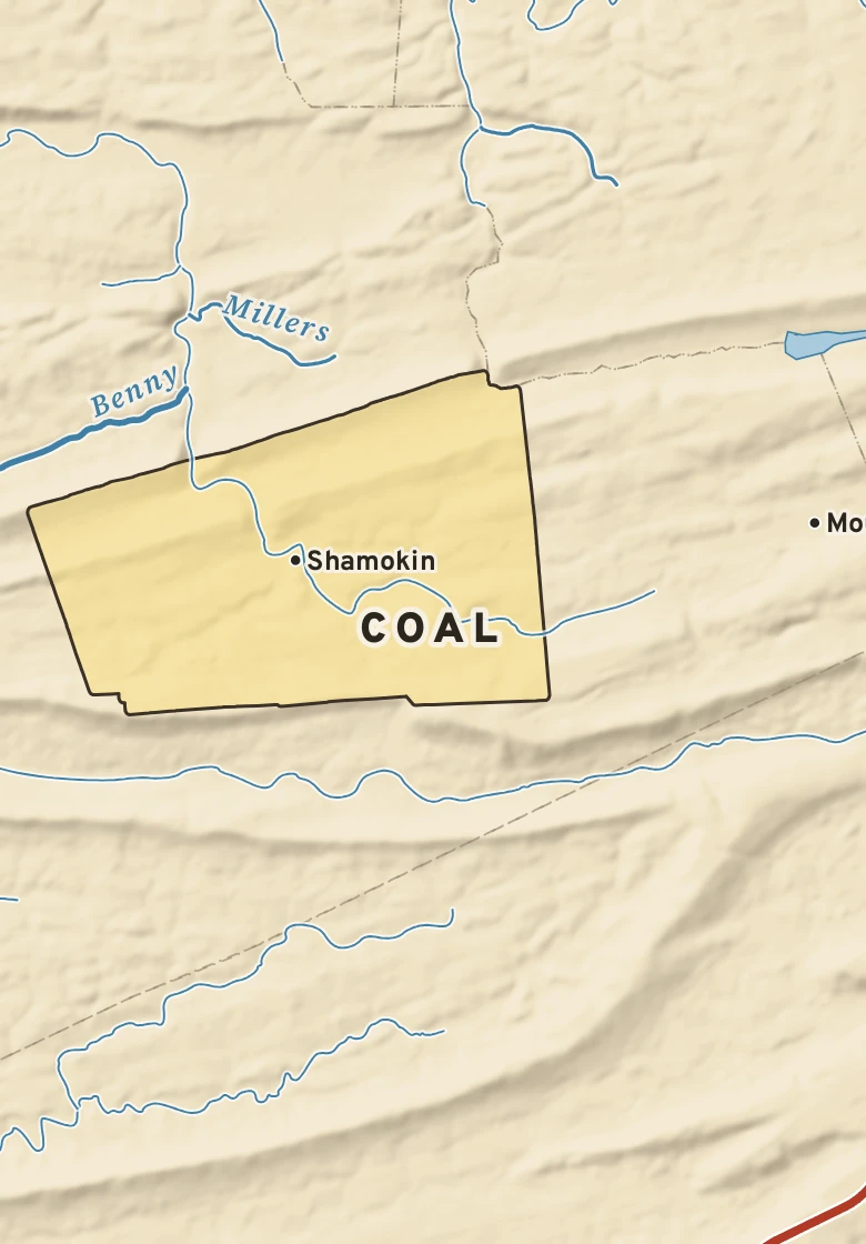 Atlas plate of Coal, Pennsylvania.