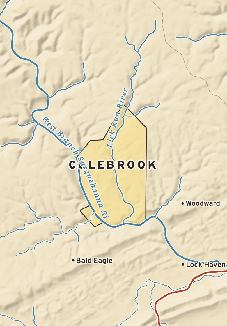 Atlas plate of Colebrook, Pennsylvania.