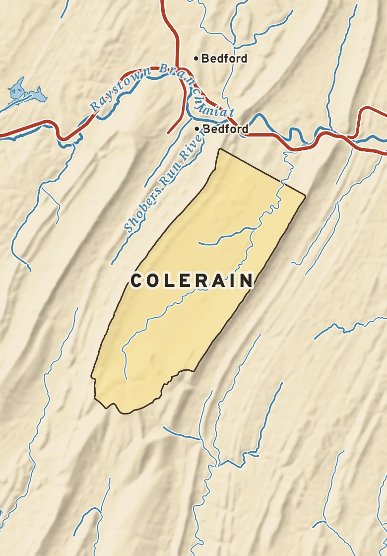 Atlas plate of Colerain, Pennsylvania.