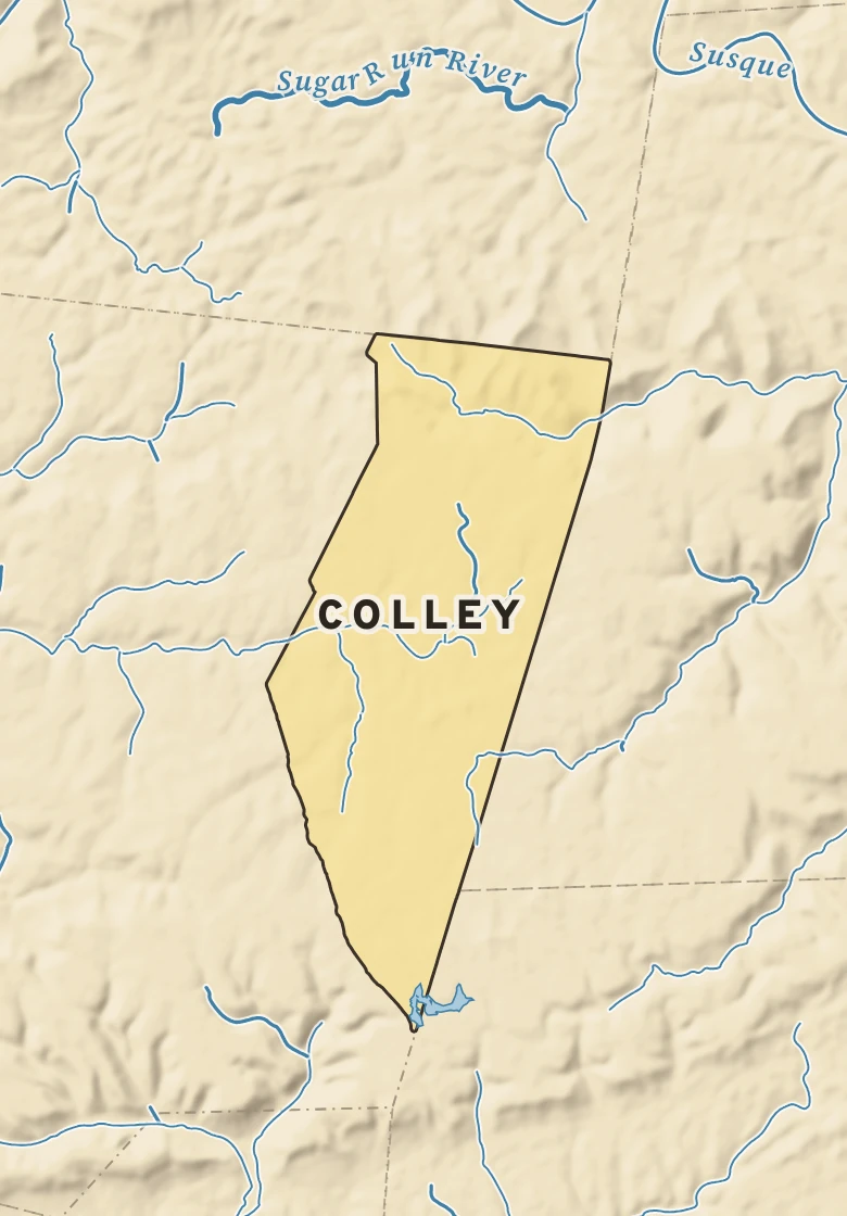 Atlas plate of Colley, Pennsylvania.