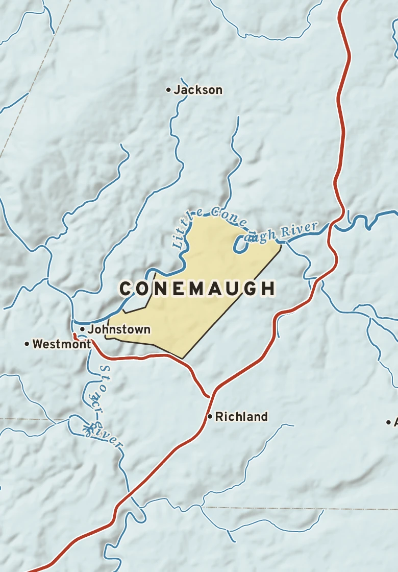 Atlas plate of Conemaugh, Pennsylvania.