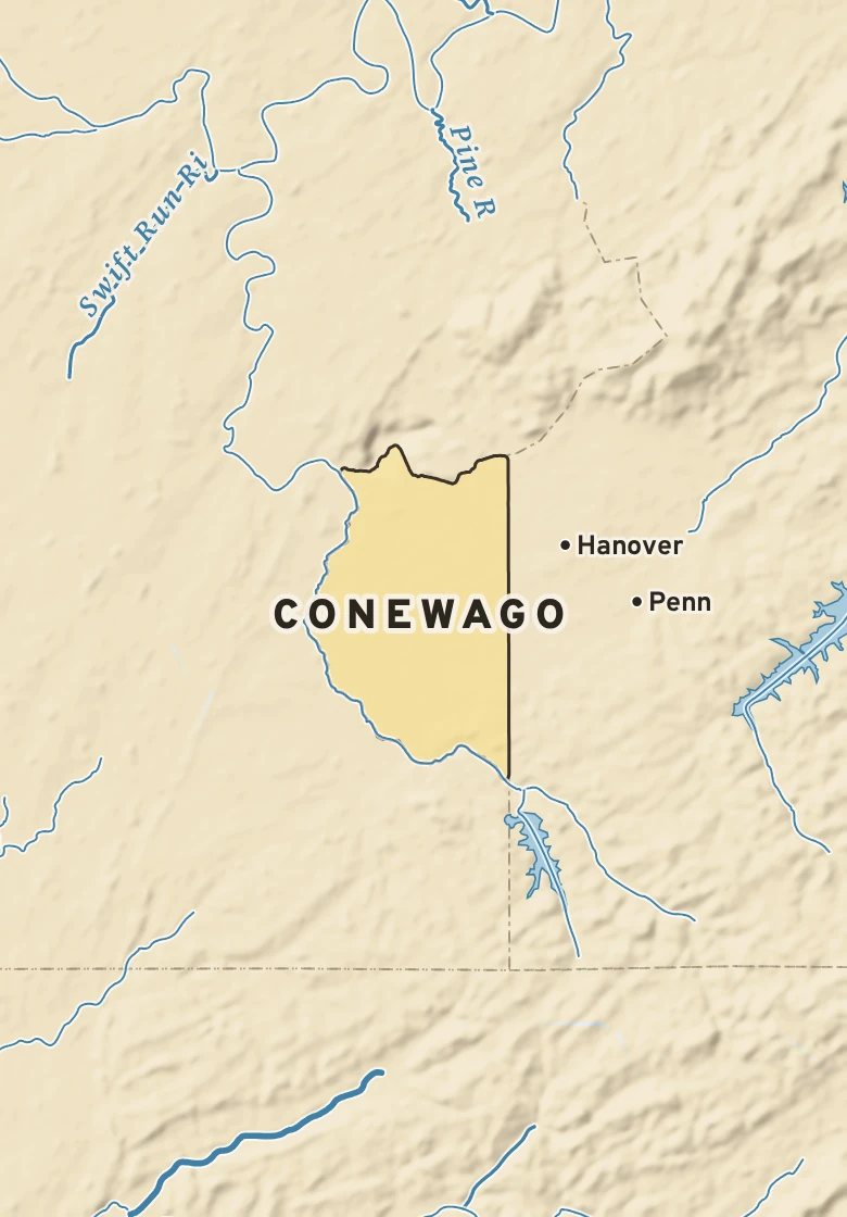 Atlas plate of Conewago, Pennsylvania.