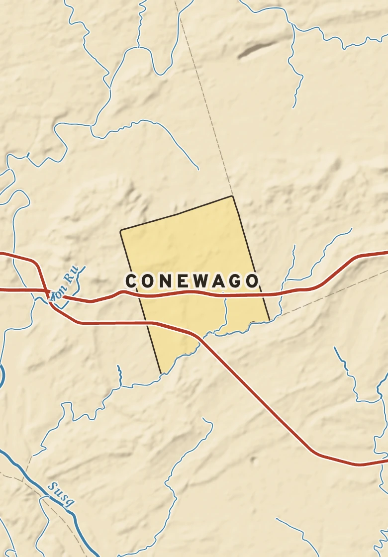 Atlas plate of Conewago, Pennsylvania.