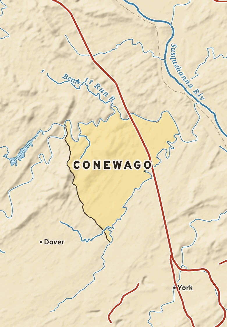 Atlas plate of Conewago, Pennsylvania.
