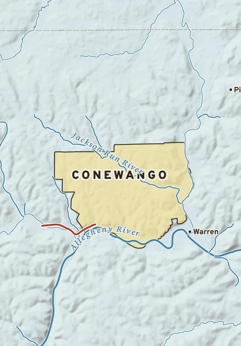 Atlas plate of Conewango, Pennsylvania.