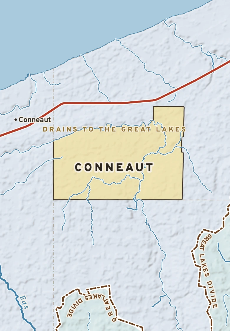 Atlas plate of Conneaut, Pennsylvania.