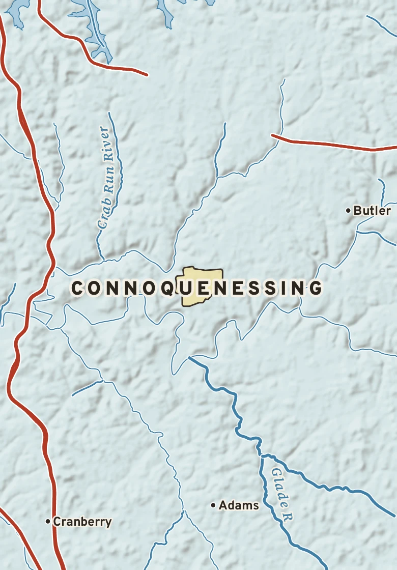 Atlas plate of Connoquenessing, Pennsylvania.