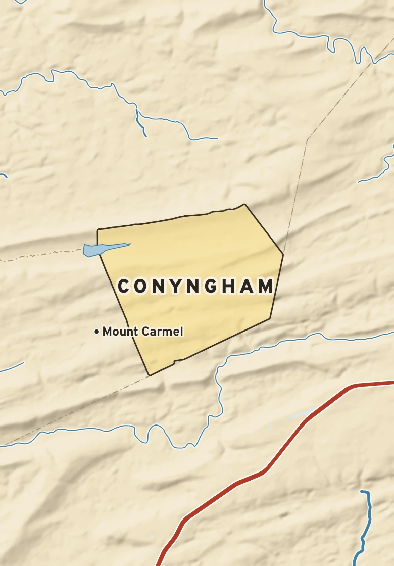 Atlas plate of Conyngham, Pennsylvania.