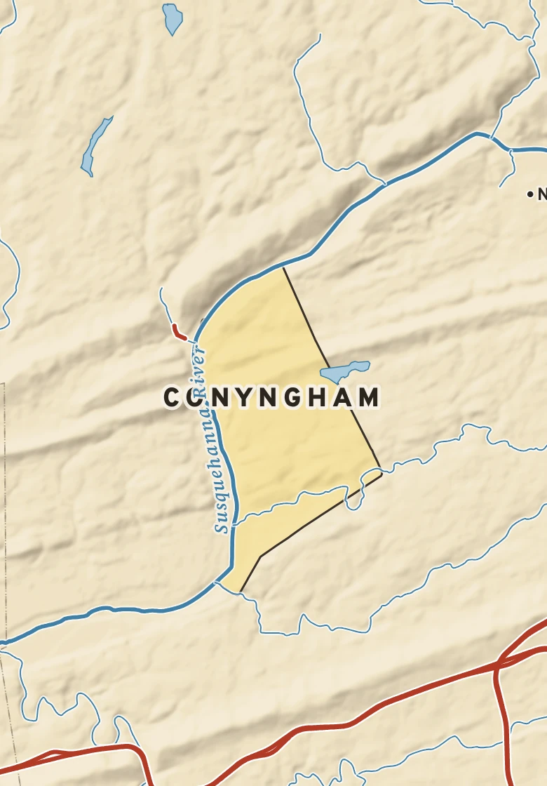 Atlas plate of Conyngham, Pennsylvania.