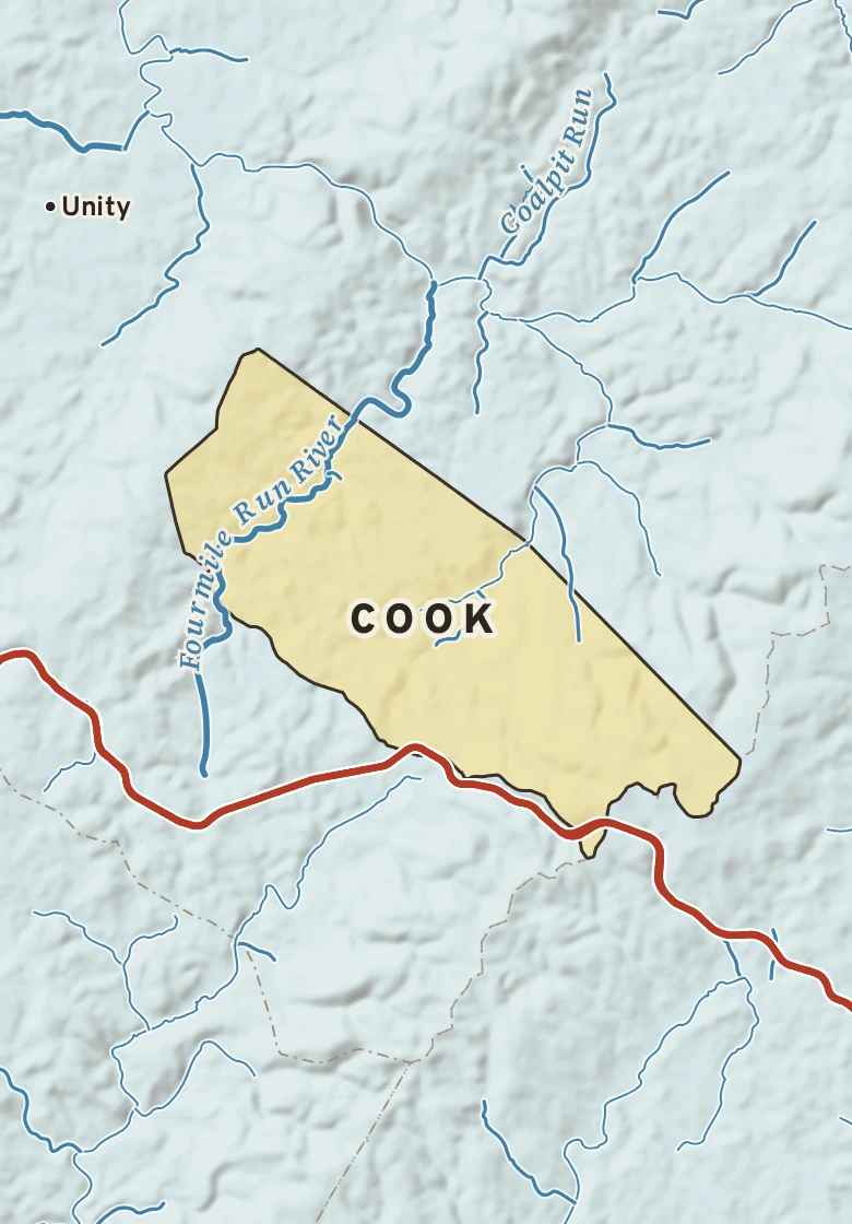 Atlas plate of Cook, Pennsylvania.