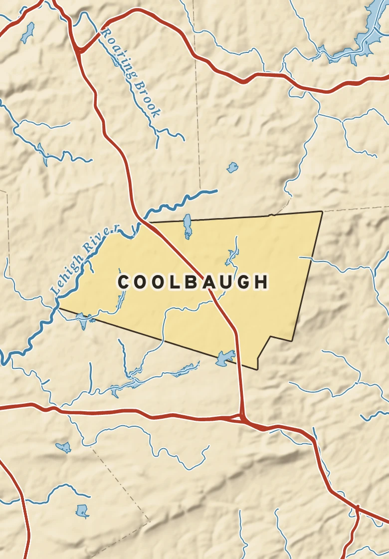 Atlas plate of Coolbaugh, Pennsylvania.