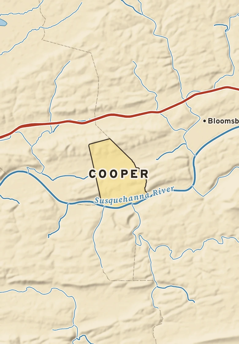 Atlas plate of Cooper, Pennsylvania.