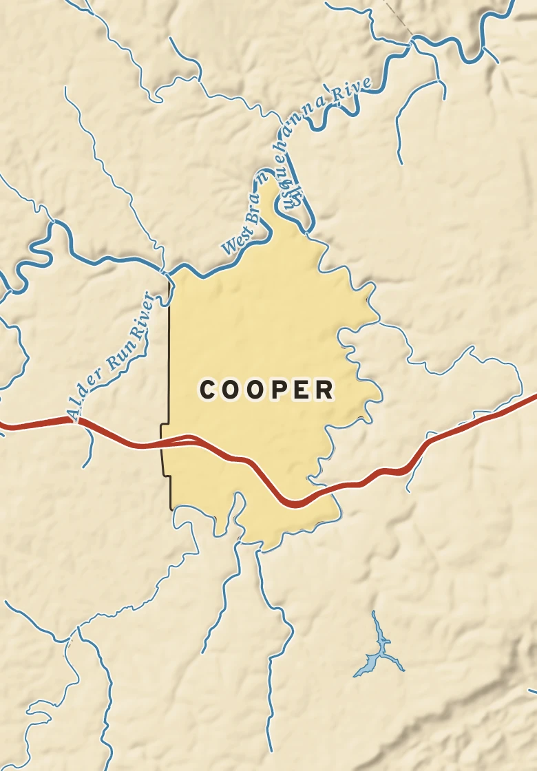 Atlas plate of Cooper, Pennsylvania.