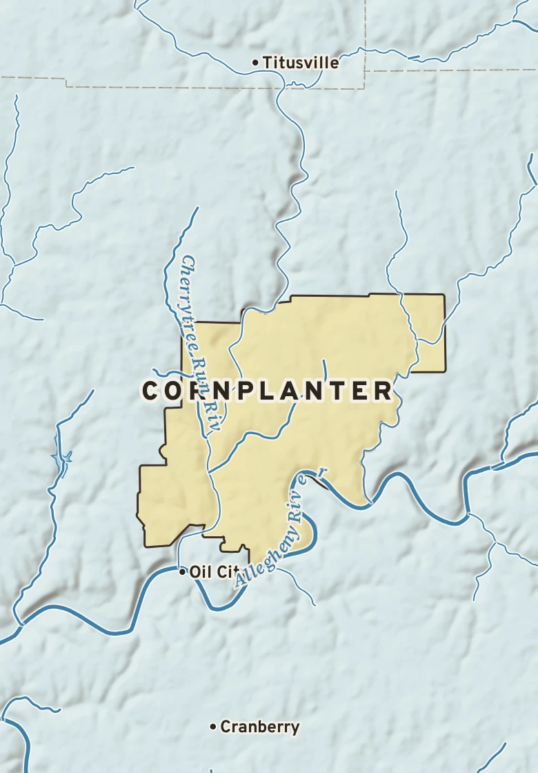 Atlas plate of Cornplanter, Pennsylvania.