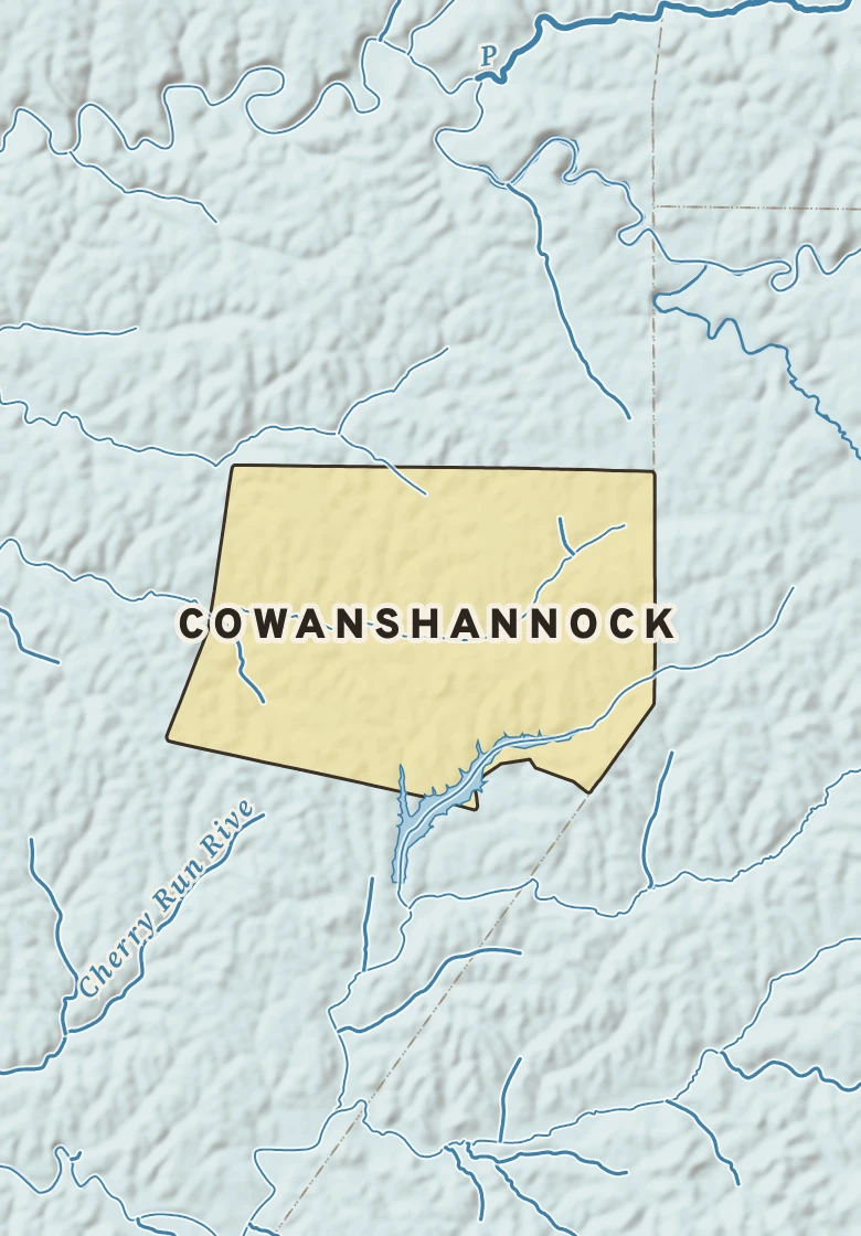 Atlas plate of Cowanshannock, Pennsylvania.