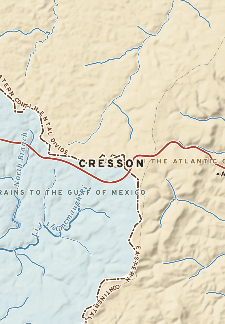 Atlas plate of Cresson, Pennsylvania.