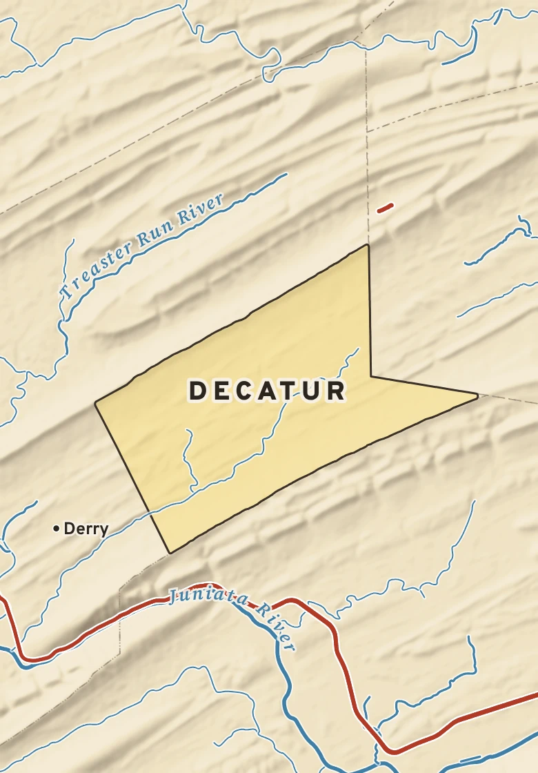 Atlas plate of Decatur, Pennsylvania.