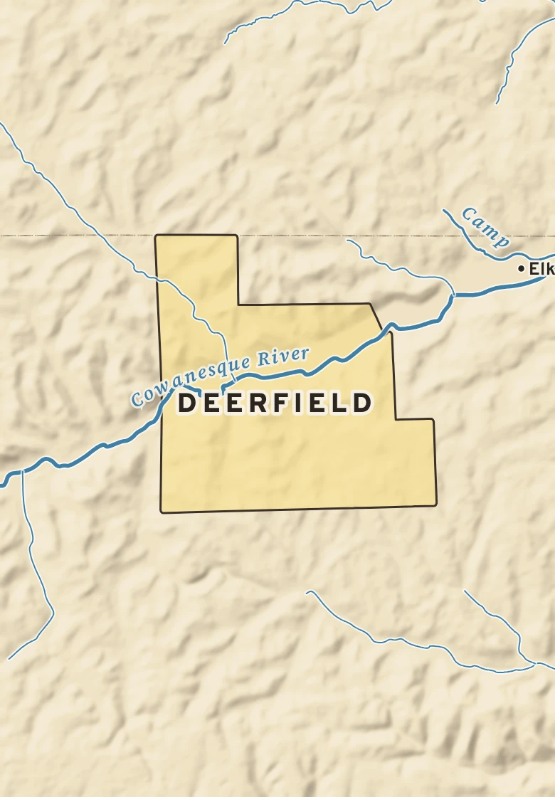 Atlas plate of Deerfield, Pennsylvania.