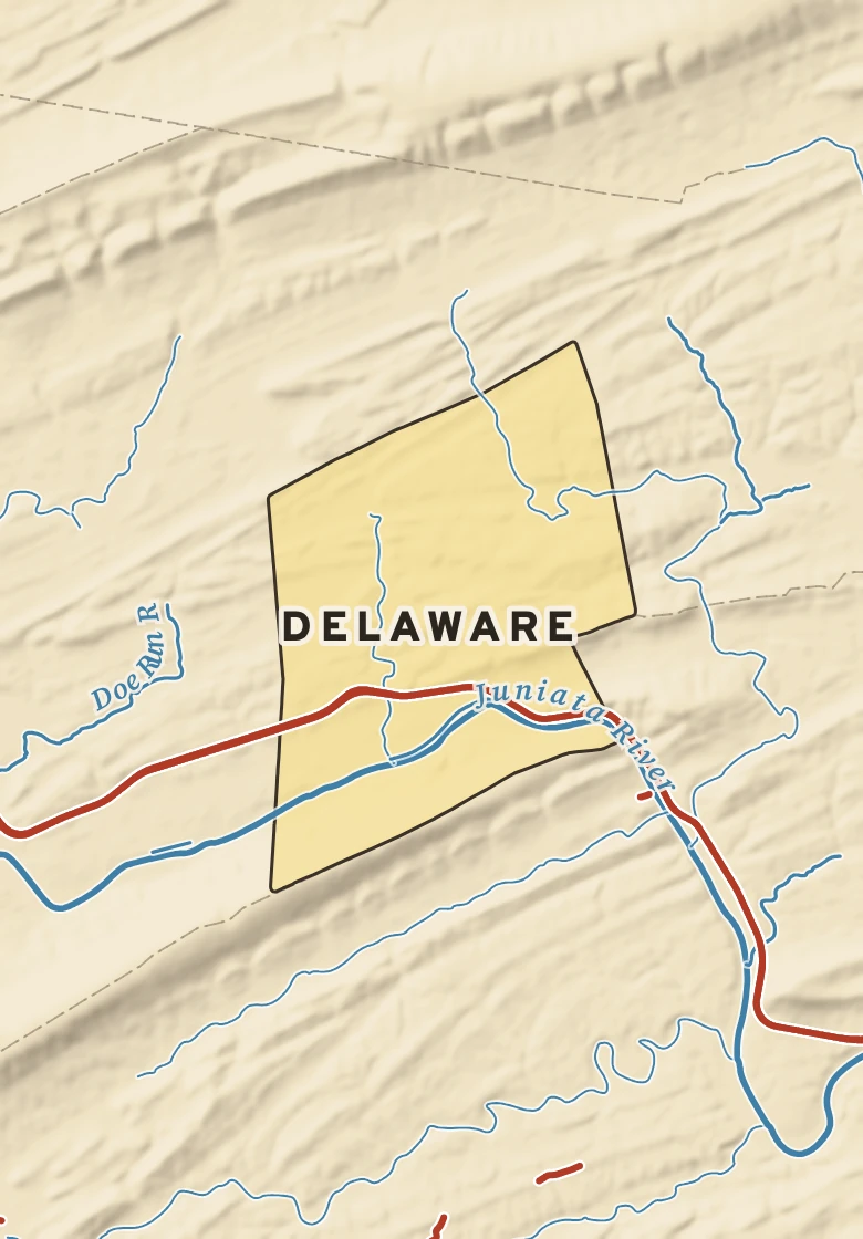 Atlas plate of Delaware, Pennsylvania.