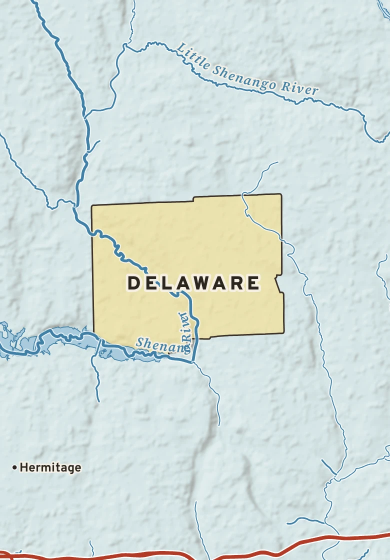 Atlas plate of Delaware, Pennsylvania.