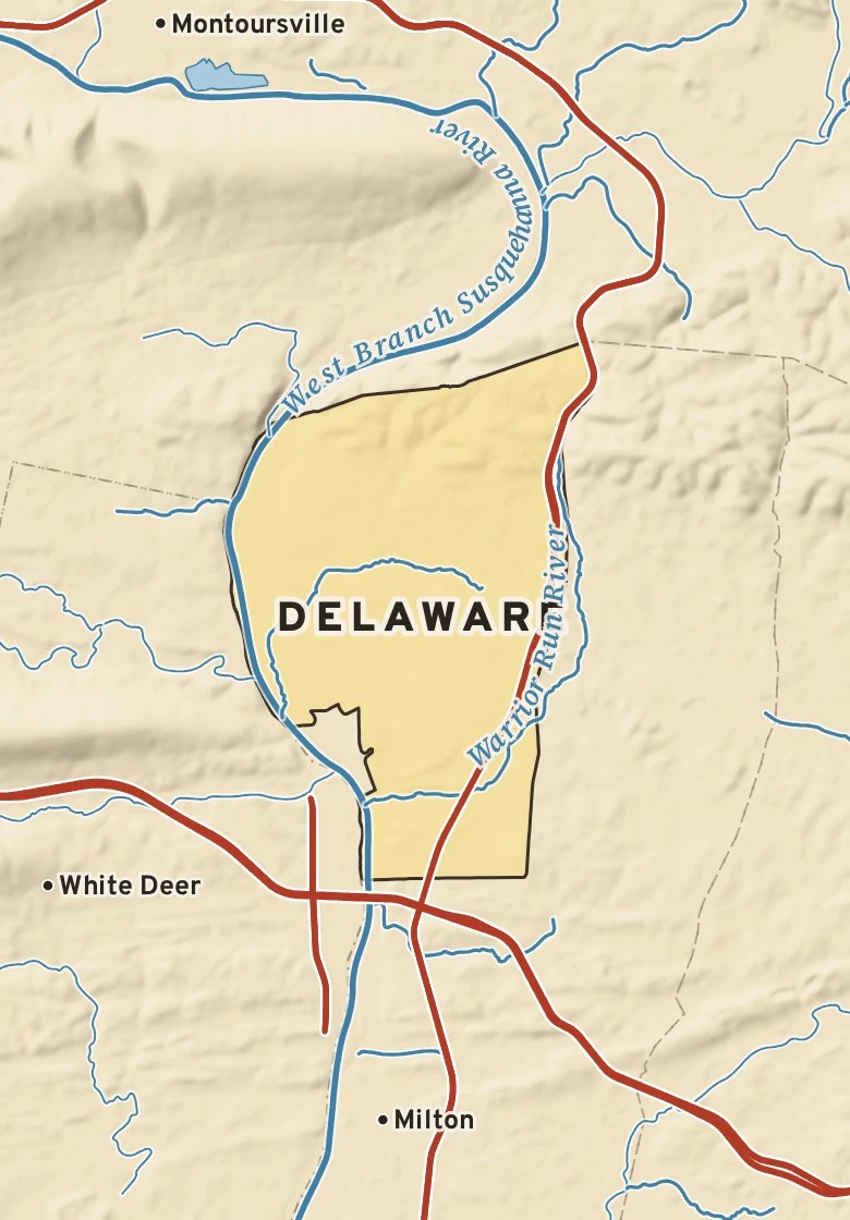 Atlas plate of Delaware, Pennsylvania.