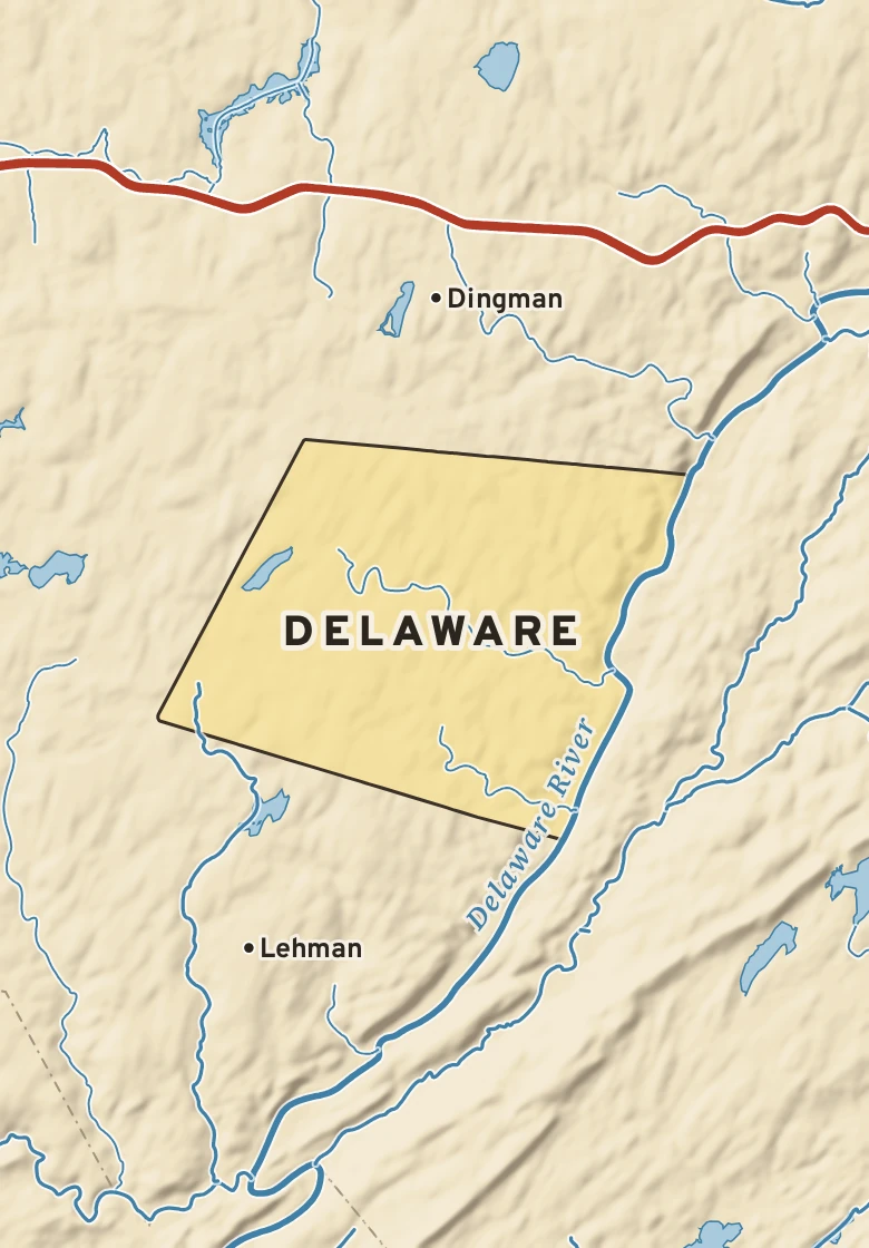 Atlas plate of Delaware, Pennsylvania.