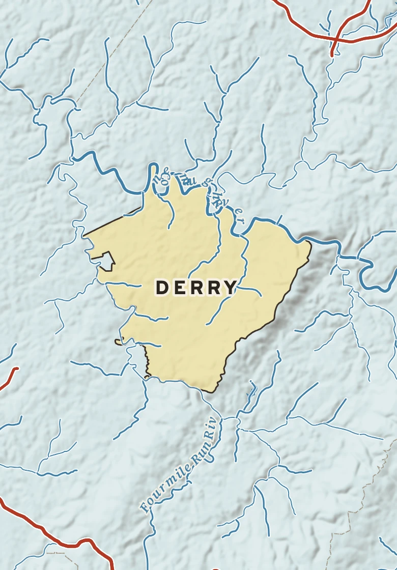 Atlas plate of Derry, Pennsylvania.