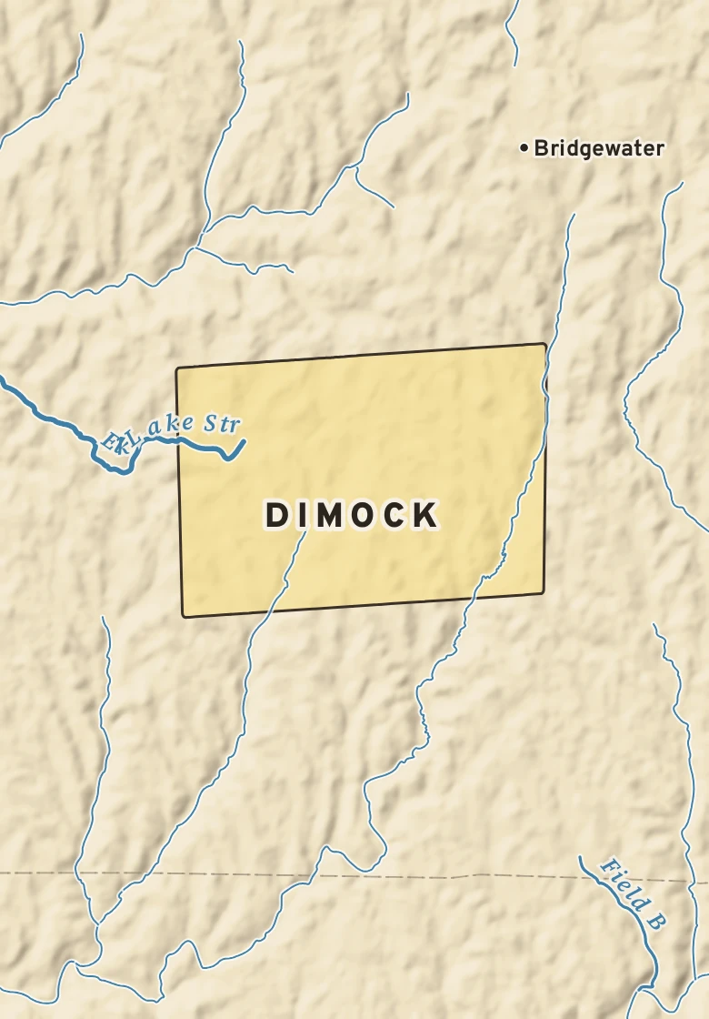 Atlas plate of Dimock, Pennsylvania.