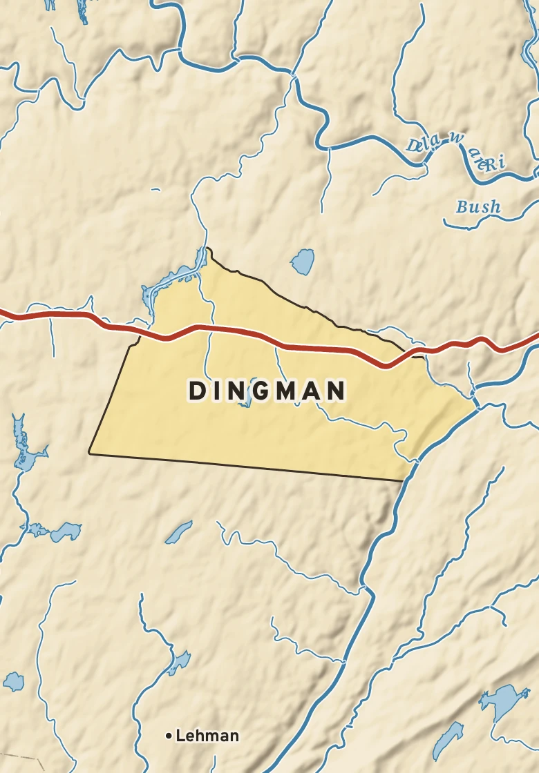 Atlas plate of Dingman, Pennsylvania.