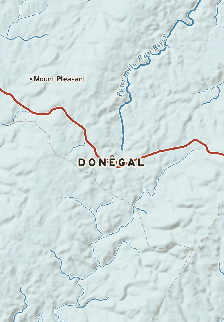 Atlas plate of Donegal, Pennsylvania.