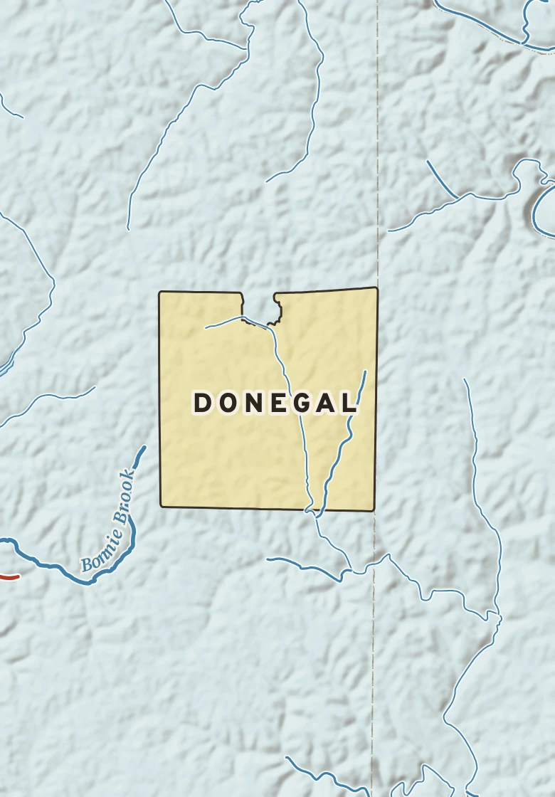 Atlas plate of Donegal, Pennsylvania.