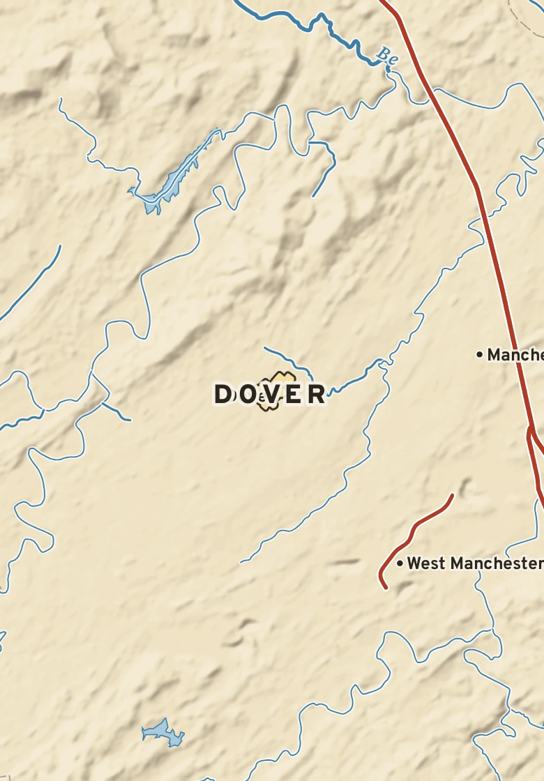 Atlas plate of Dover, Pennsylvania.