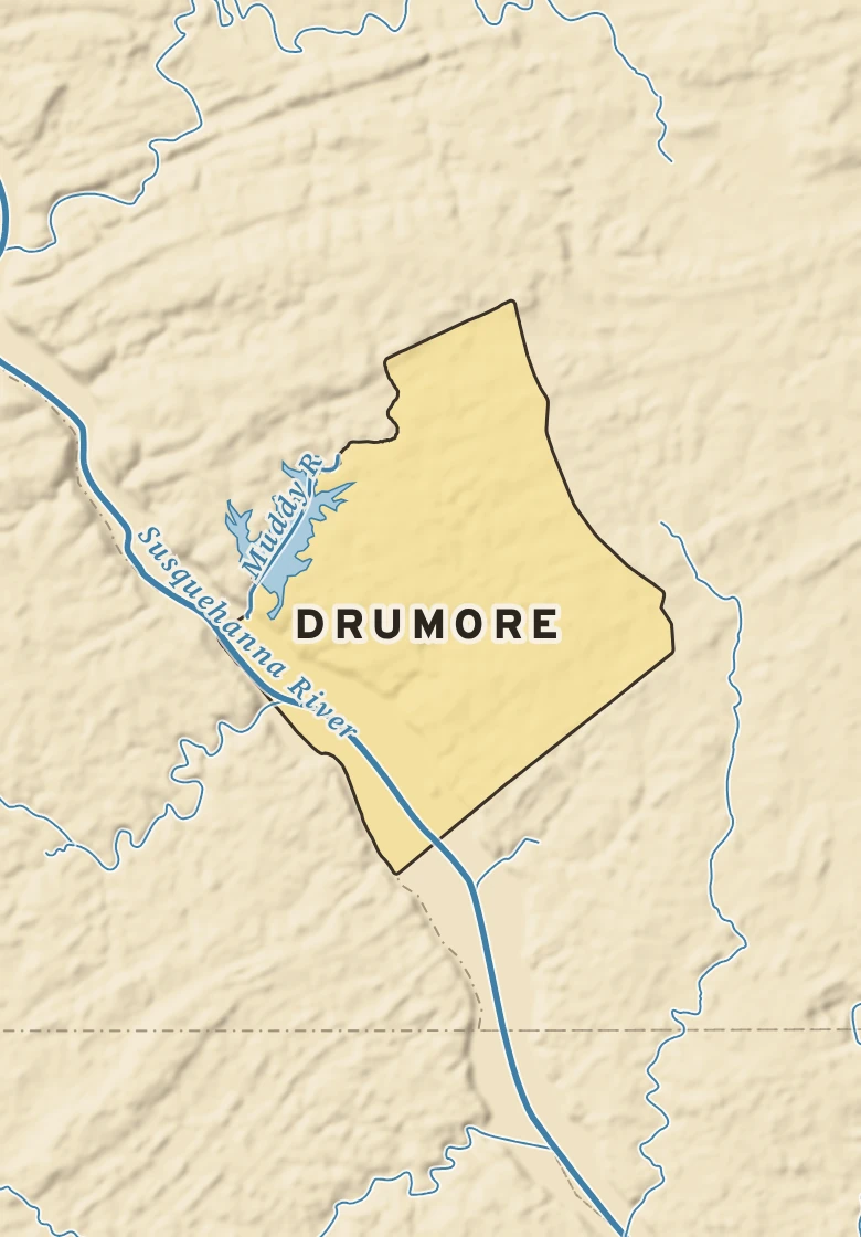 Atlas plate of Drumore, Pennsylvania.