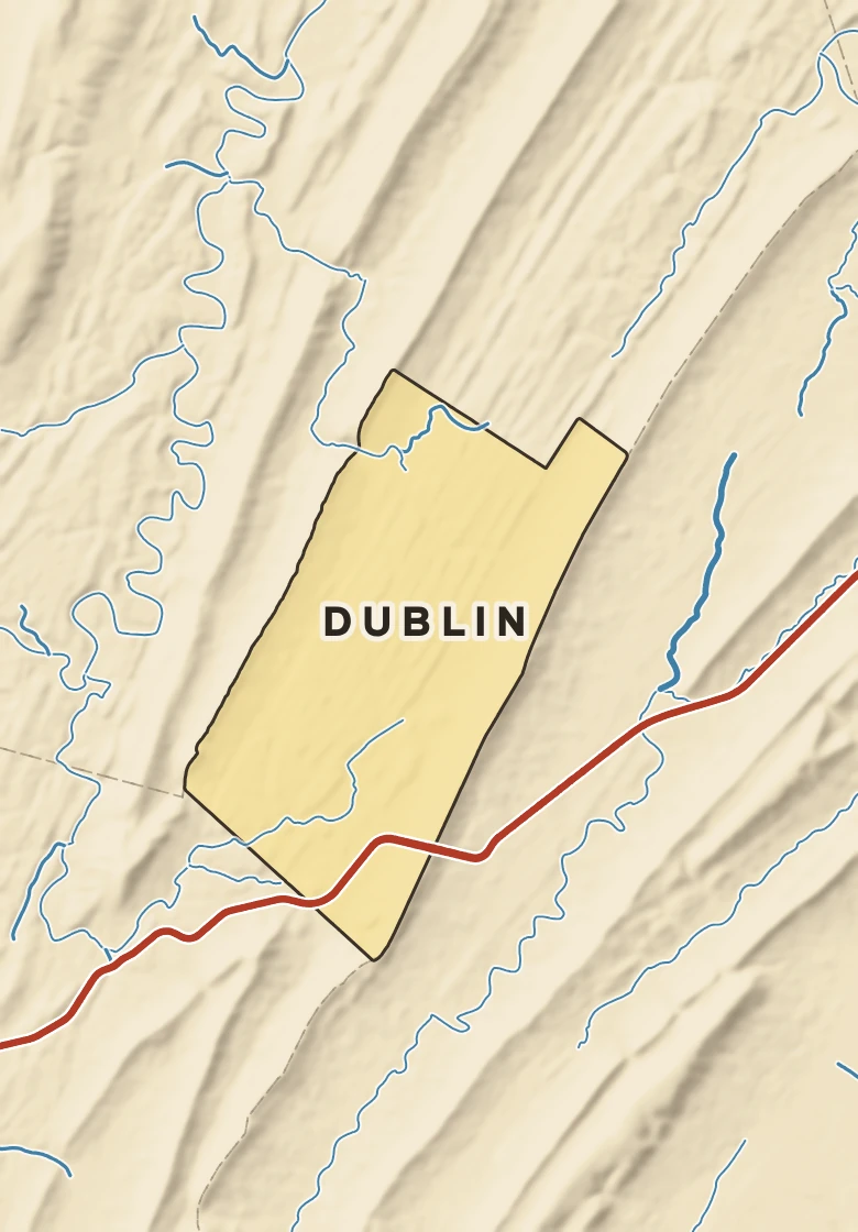 Atlas plate of Dublin, Pennsylvania.