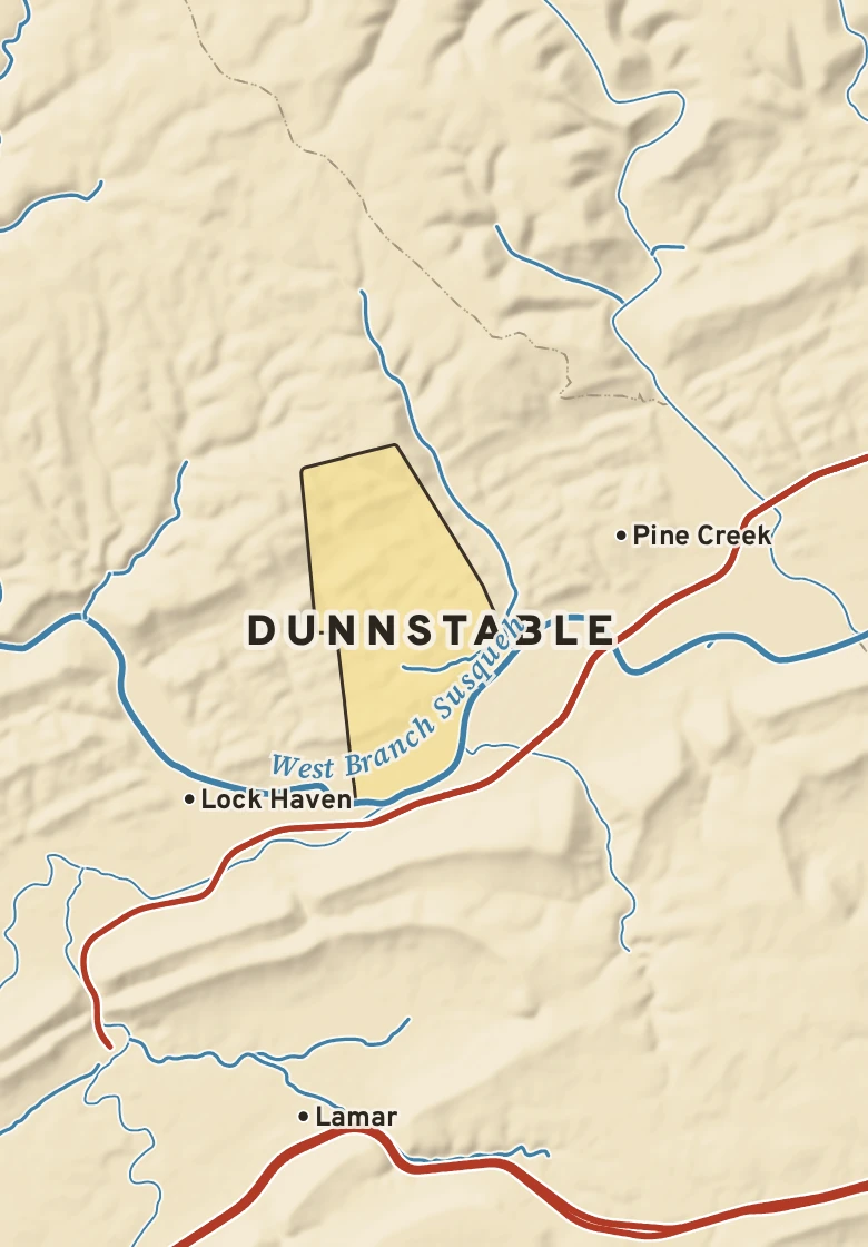 Atlas plate of Dunnstable, Pennsylvania.