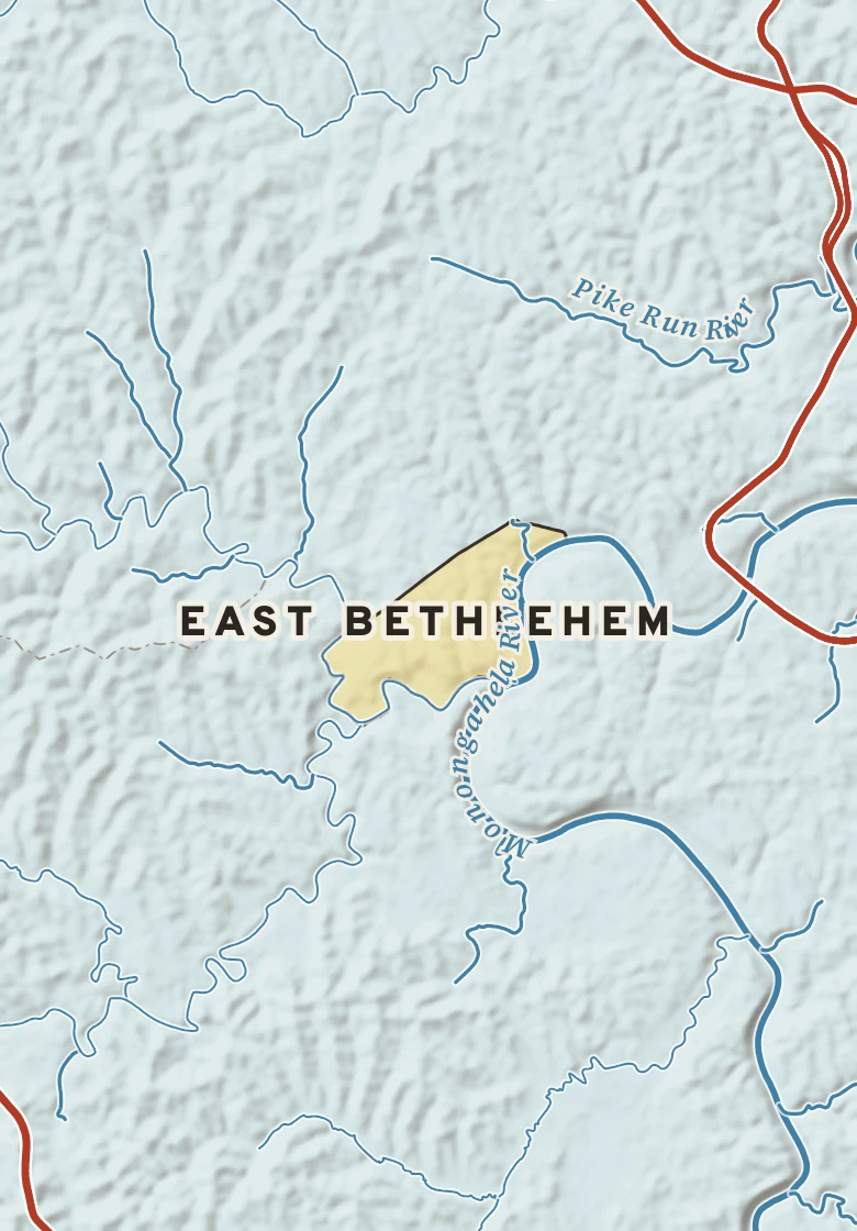 Atlas plate of East Bethlehem, Pennsylvania.