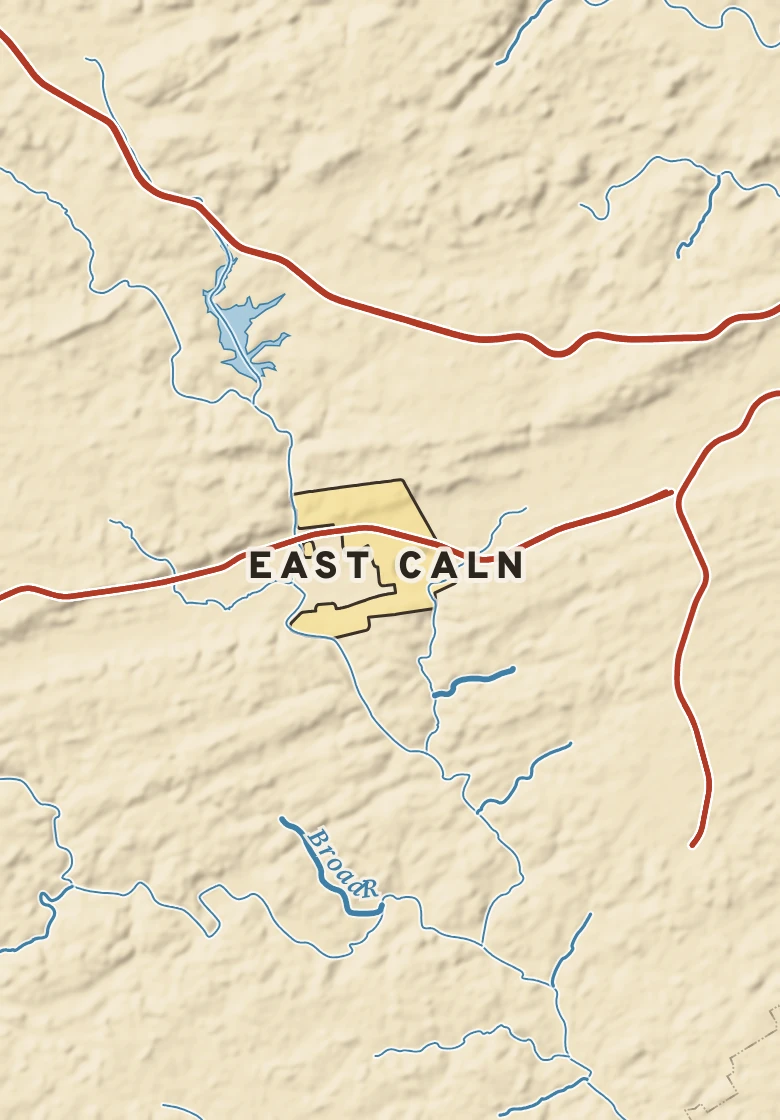 Atlas plate of East Caln, Pennsylvania.