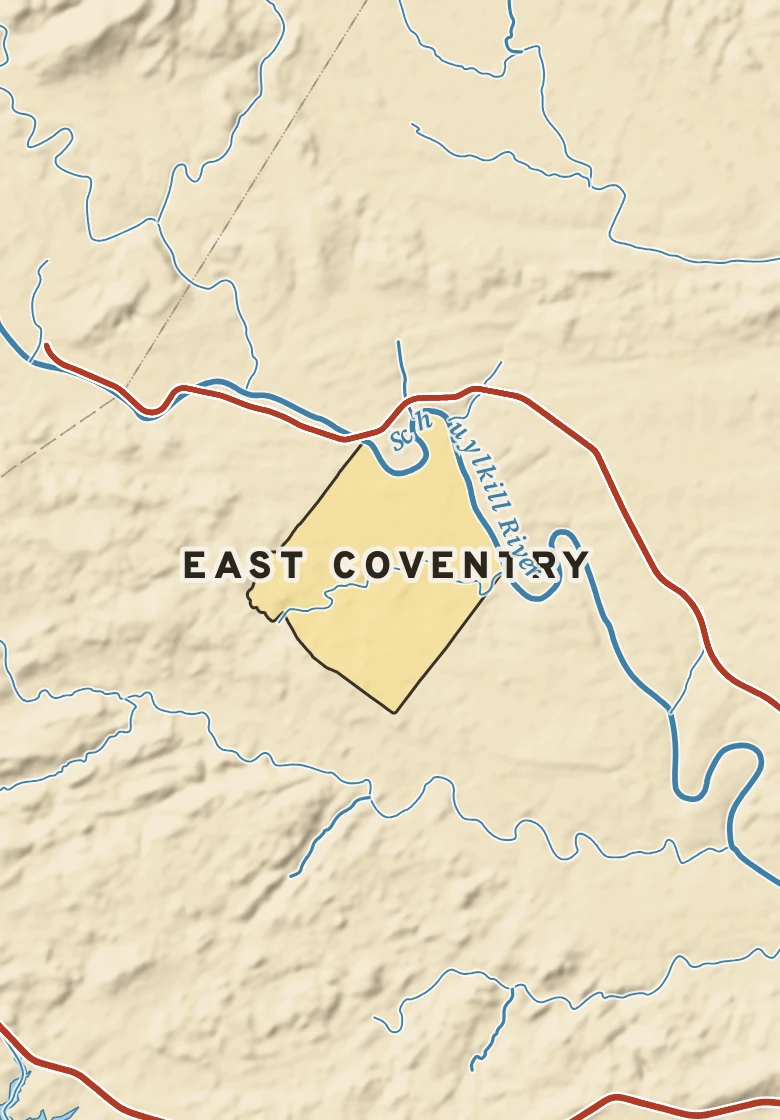Atlas plate of East Coventry, Pennsylvania.