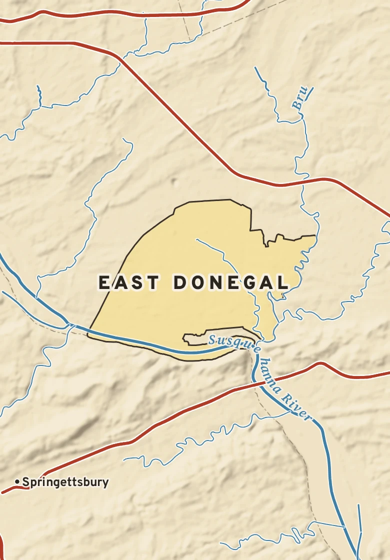 Atlas plate of East Donegal, Pennsylvania.