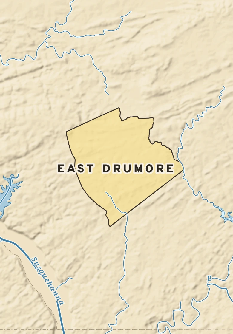 Atlas plate of East Drumore, Pennsylvania.