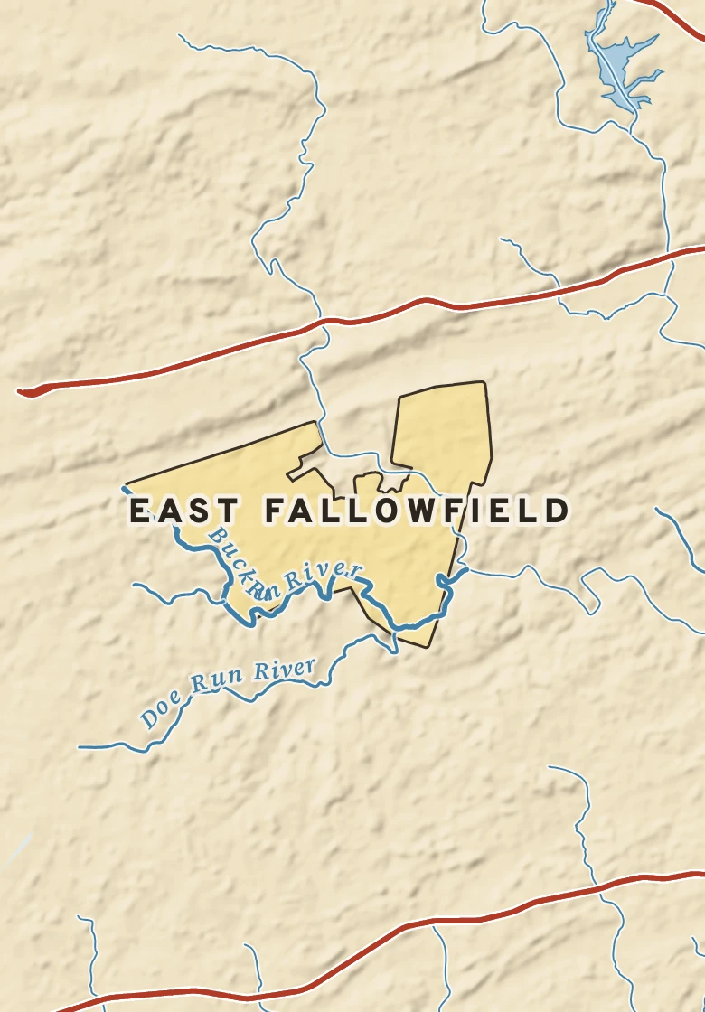 Atlas plate of East Fallowfield, Pennsylvania.
