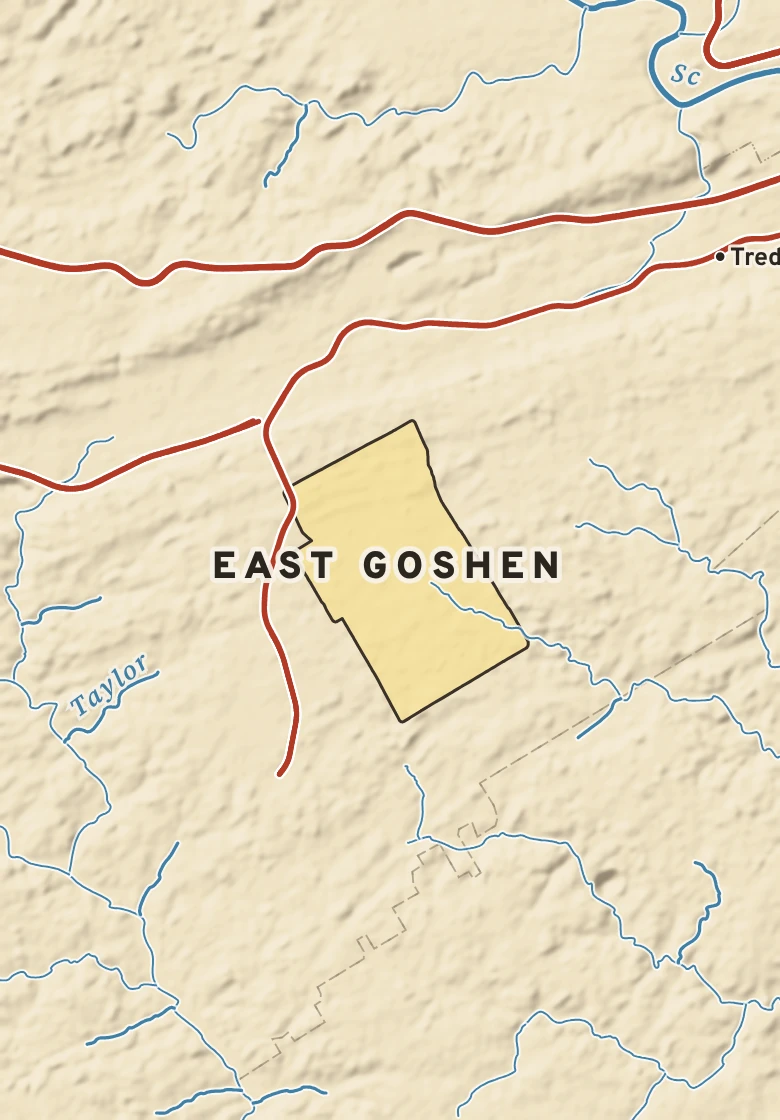 Atlas plate of East Goshen, Pennsylvania.
