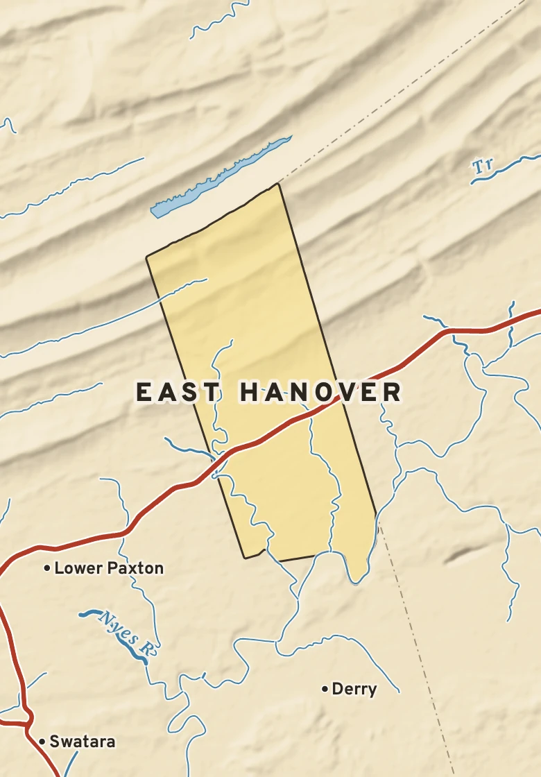 Atlas plate of East Hanover, Pennsylvania.