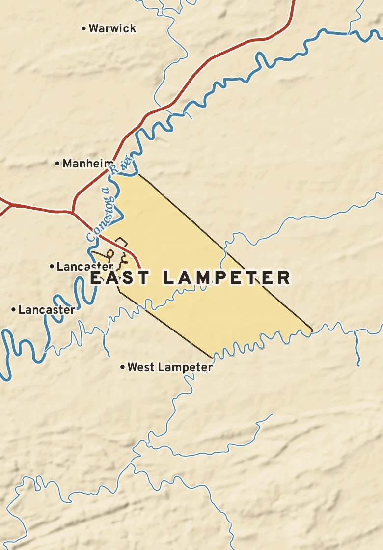 Atlas plate of East Lampeter, Pennsylvania.