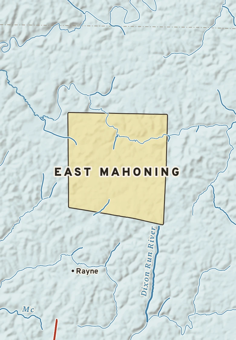 Atlas plate of East Mahoning, Pennsylvania.