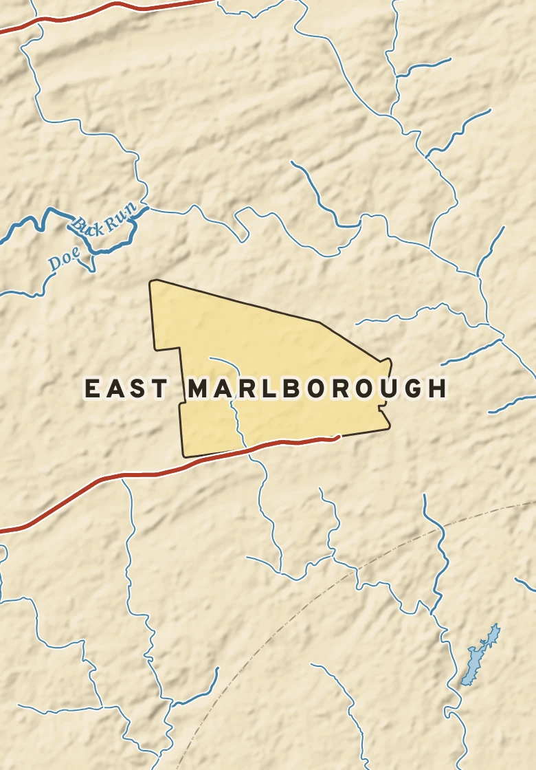 Atlas plate of East Marlborough, Pennsylvania.