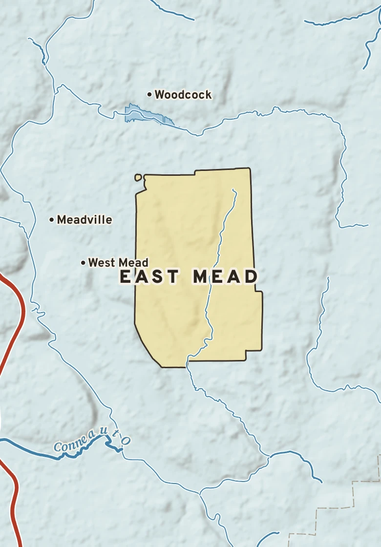 Atlas plate of East Mead, Pennsylvania.