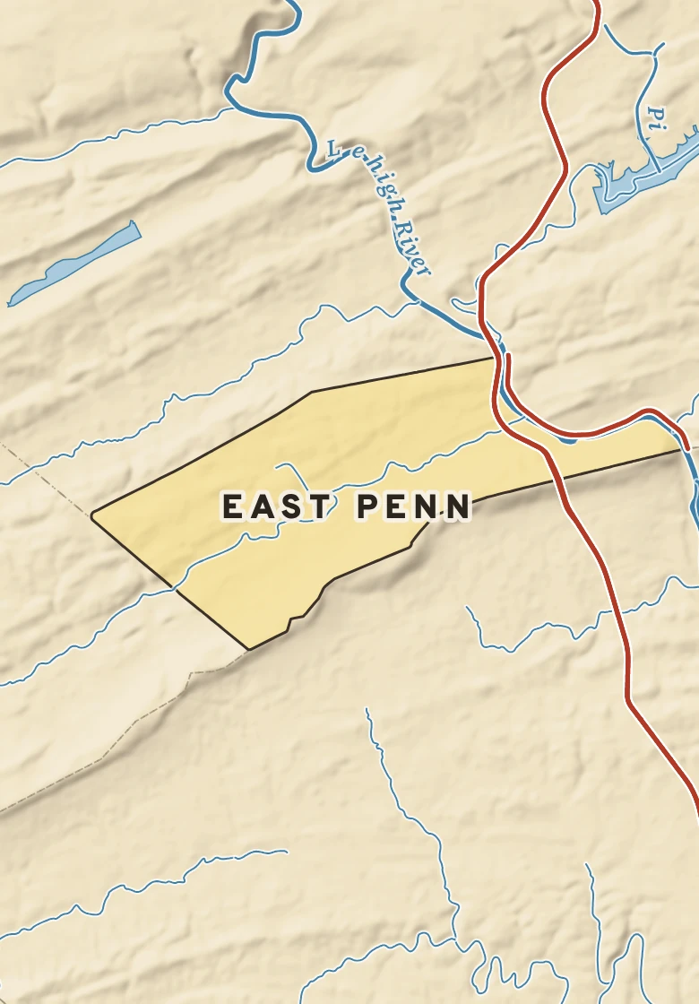 Atlas plate of East Penn, Pennsylvania.