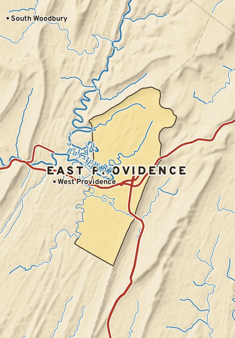 Atlas plate of East Providence, Pennsylvania.