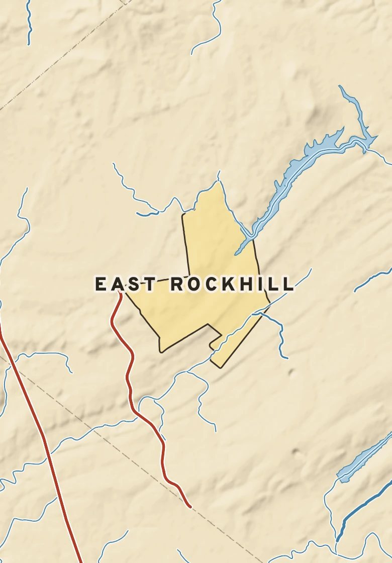 Atlas plate of East Rockhill, Pennsylvania.